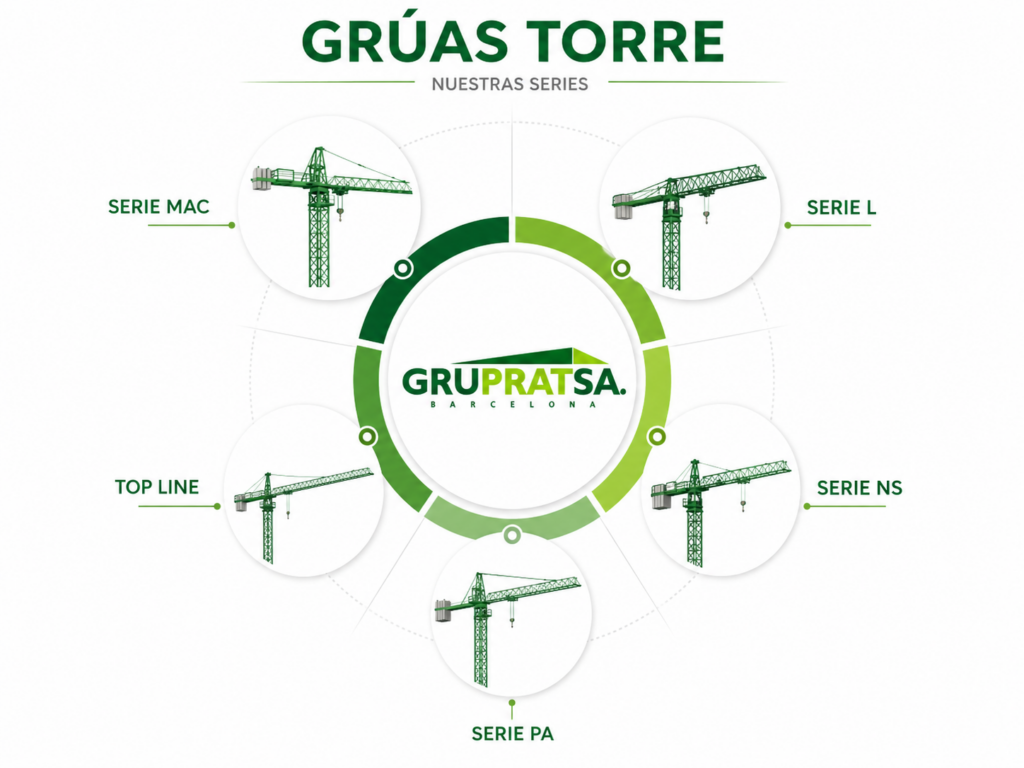 Gruas torre barcelona